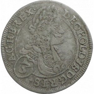 Leopold I. 1657-1705, 3 krejcar 1696 CH Bratislava