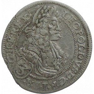 Leopold I. 1657-1705, 3 krejcar 1697 CH Bratislava
