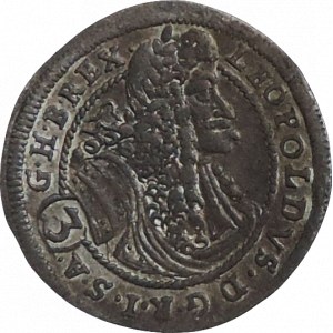 Leopold I. 1657-1705, 3 krejcar 1698 CH Bratislava