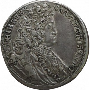 Karel VI. 1711-1740, 1/2 tolar 1717 KB