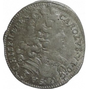 Karel VI. 1711-1740, 3 krejcar 1715 CH Bratislava-Wödrödi