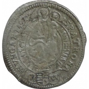 Karel VI. 1711-1740, 3 krejcar 1715 CH Bratislava-Wödrödi