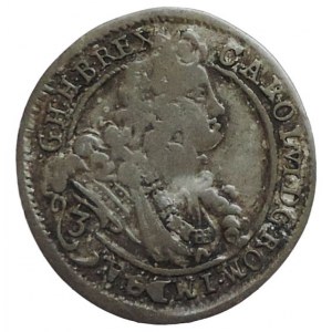 Karel VI. 1711-1740, 3 krejcar 1716 NB Nagybánya R
