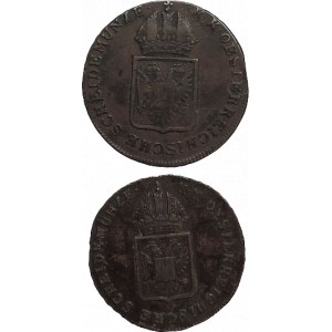 František II. 1792-1835, Cu 1 krejcar 1816 S + 1/2 krejcar 1816 S