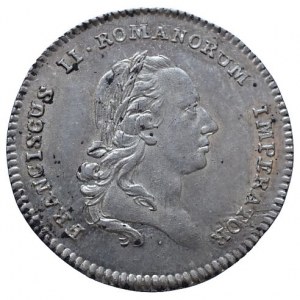František II. 1792-1835, Žeton na korunovaci římským císařem 14.7.1792 ve Frankfurtu