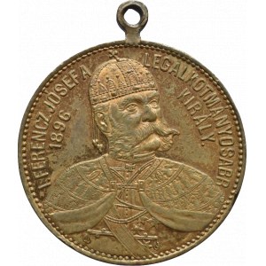 FJI 1848-1916, medaile na příchod maďarů a k výročí korunovace FJI 896/1896