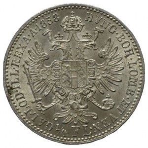 FJI 1848-1916, 1/4 zlatník 1858 A