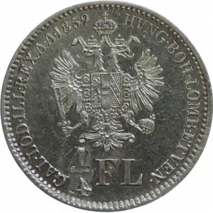 FJI 1848-1916, 1/4 zlatník 1859 B