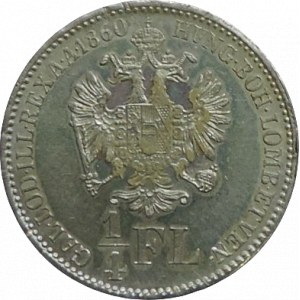 FJI 1848-1916, 1/4 zlatník 1860 B