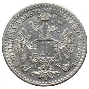 FJI 1848-1916, 10 krejcar 1872 b.z.