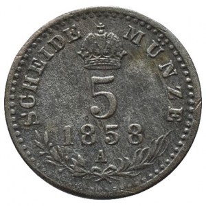 FJI 1848-1916, 5 krejcar 1858 A