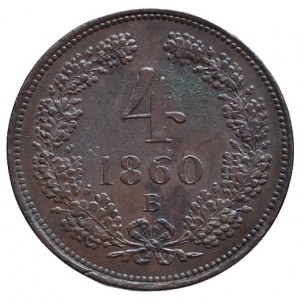 FJI 1848-1916, 4 krejcar 1860 B