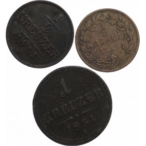 FJI 1848-1916, 1 krejcar 1851 A (2/2-)