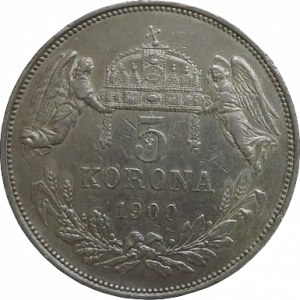 FJI 1848-1916, 5 kor. 1900 KB