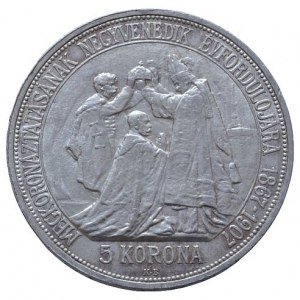 FJI 1848-1916, 5 kor. 1907 KB - korunovační