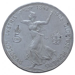 FJI 1848-1916, 5 kor. 1908 jubil.