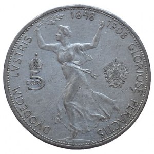 FJI 1848-1916, 5 kor. 1908 jubil.