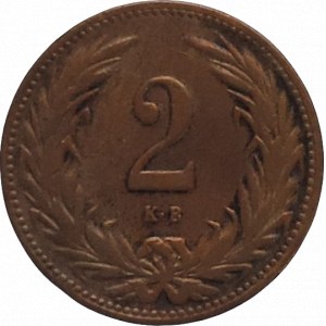 FJI 1848-1916, 2 fillér 1904 KB