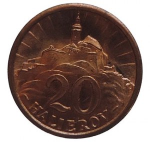 SLOVENSKO 1939-1945, 20 hal. 1942 Cu R