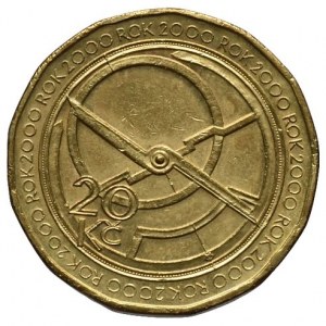 ČSR 1945-1992, 20 Kč 2000 milénium