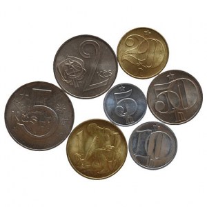 ČSR 1945-1992, Kompletní ročník mincí 1989