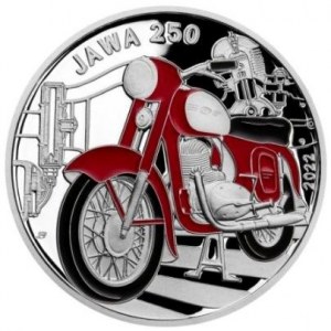 ČR 1993 -, 500 Kč 2022 Motocykl JAWA 250