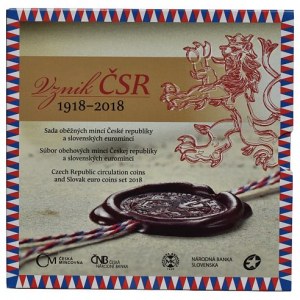 Sady oběžných mincí ČR 1993-, Sada oběžných mincí 2018