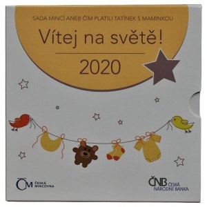 Sady oběžných mincí ČR 1993-, Sada oběžných mincí 2020