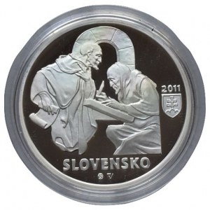 Slovensko 1993-, 10 Euro 2011 Zoborské listiny
