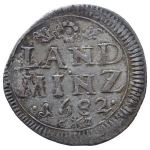 Bavorsko, Maximilian II. Emanuel, 1679-1726, 10 pfennig 1682 (2 1/2 krejcar)