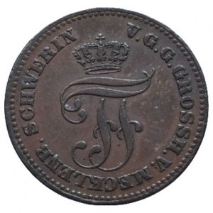 Mecklenburg-Schwerin, Friedrich Franz II. 1842-1883, 2 pfennig 1872 B