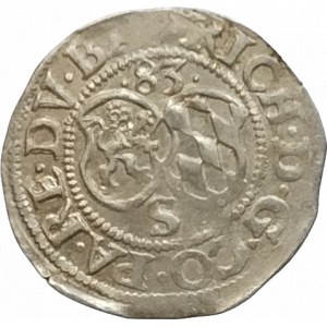 Pfalz-Simmern, Richard 1569-1598, 1/2 batzen 1583 s titul. Rudolfa II. SJ-2075/1017 nep.ned.