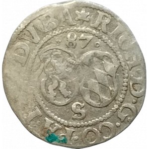 Pfalz-Simmern, Richard 1569-1598, 1/2 batzen 1587 s titul. Rudolfa II. SJ-2078/1017 dr.ned.