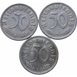 NĚMECKO - III. ŘÍŠE, 50 pfennig 1935 A