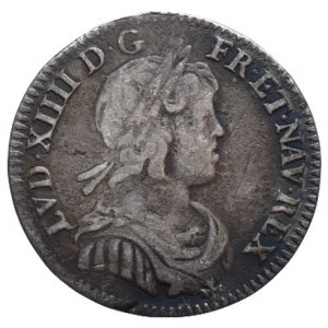 Francie, Ludvík XIV. 1643-1715, 1/12 Ecu 1644 A Paříž