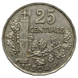Francie, 25 centimes 1904