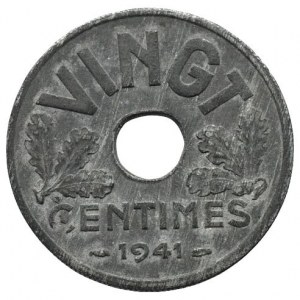 Francie, 20 centimes 1941 VINGT