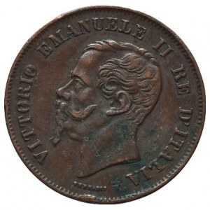 Itálie, Viktor Emanuel II. 1861-1878, 5 centisimi 1862 N
