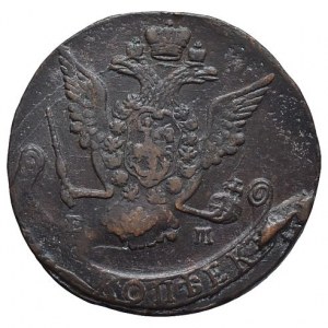 Rusko, Kateřina II. 1762-1796, 5 kopějka 1770 EM Jekatěrinburg