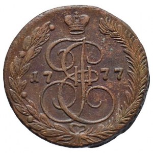 Rusko, Kateřina II. 1762-1796, 5 kopějka 1777 EM Jekatěrinburg
