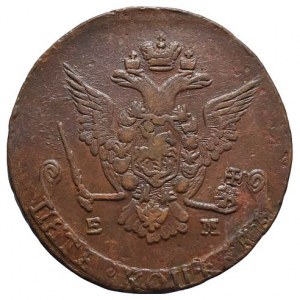 Rusko, Kateřina II. 1762-1796, 5 kopějka 1778 EM Jekatěrinburg