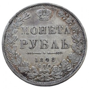 Rusko, Mikuláš I. 1825-1855, Rubl 1848 N-I/SPB St. Petersburg