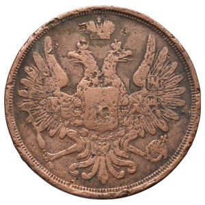 Rusko, Mikuláš I. 1825-1855, 3 kopějka 1854 EM Jekatěrinburg