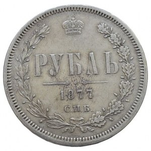 Rusko, Alexander II. 1855-1881, Rubl 1877 N-I/SPB