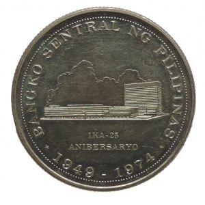 Filipíny, 25 peso 1974 Ag pamětní
