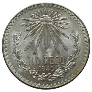 Mexiko republika 1867-, 1 peso 1940