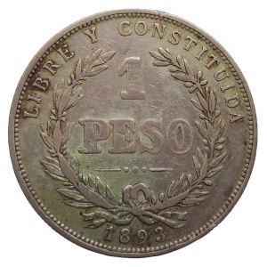 Uruguay, 1 peso 1893