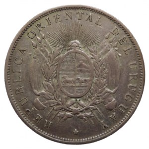 Uruguay, 1 peso 1893