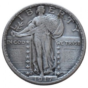 USA, 1/4 dolar 1917 S