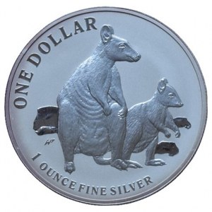 Austrálie, 1 dolar 2011 - Klokan skalní